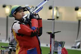 PREGNANT OLYMPIC SHOOTER